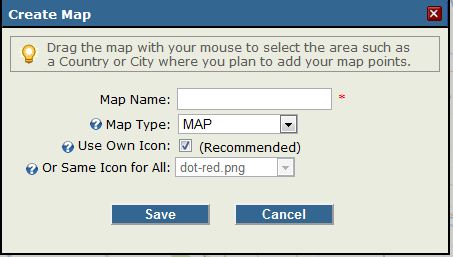 create map form