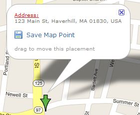 save map point bubble